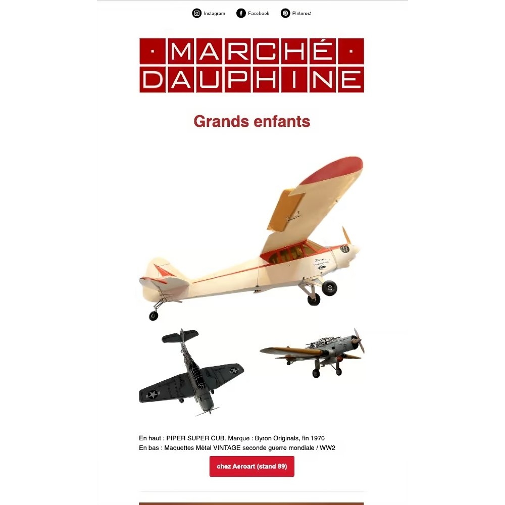 Check the Marché Dauphine's newsletters